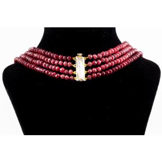 Ruby Bead Necklace