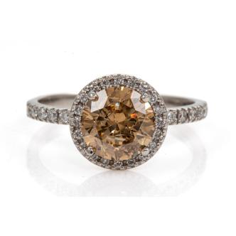 1.73ct Fancy Brown Diamond Ring