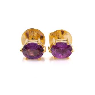 1.04ct Ceylon Sapphire Stud Earrings