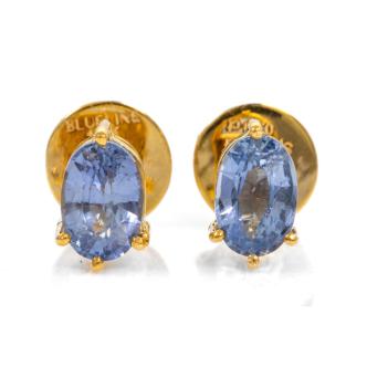 1.28ct Unheated Ceylon Sapphire Studs