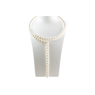 6.5 - 7.6mm Pearl Lariat necklace