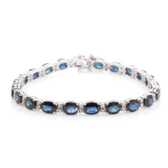 18.00ct Sapphire and Diamond Bracelet