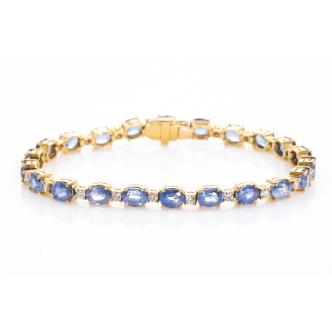 16.09ct Sapphire and Diamond Bracelet