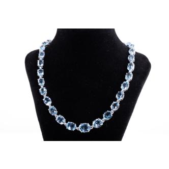 48.82ct Aquamarine and Diamond Necklace