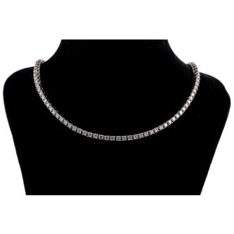 7.41ct Diamond Tennis Necklace