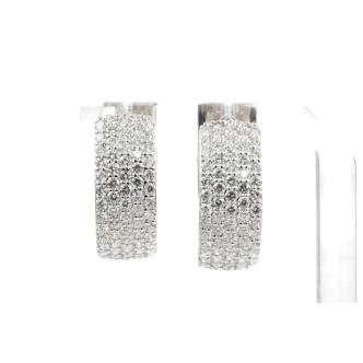 6.32ct Diamond Hoop Earrings