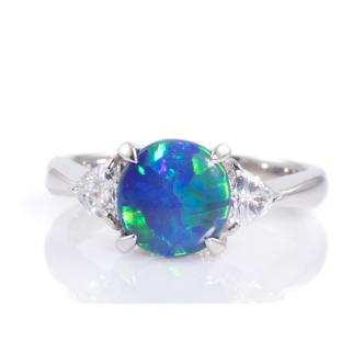1.11ct Opal and Diamond Ring