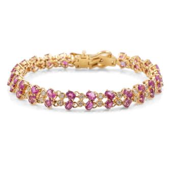 10.00ct Ruby and Diamond Bracelet