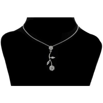 0.57ct Diamond Flower Pendant