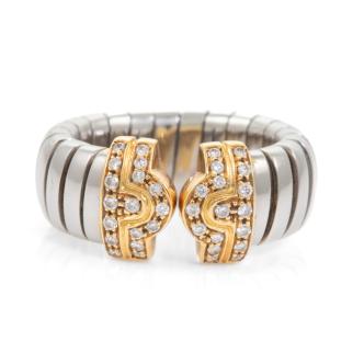 Bvlgari Tubogas Diamond Ring