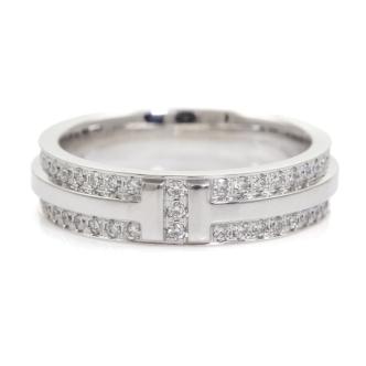 Tiffany & Co. T Narrow Pave Diamond Ring