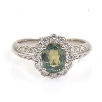 1.25ct Alexandrite and Diamond Ring