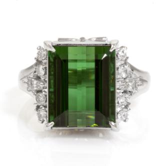 5.34ct Tourmaline and Diamond Ring