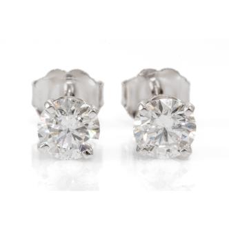 1.01ct Diamond Stud Earrings