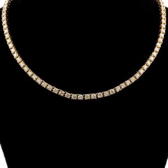 8.39ct Diamond Tennis Necklace
