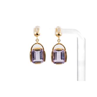 6.40ct Amethyst Earrings