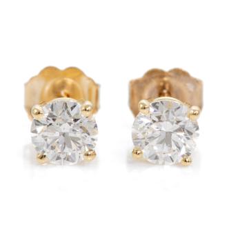 1.00ct Diamond Studs GIA D SI1