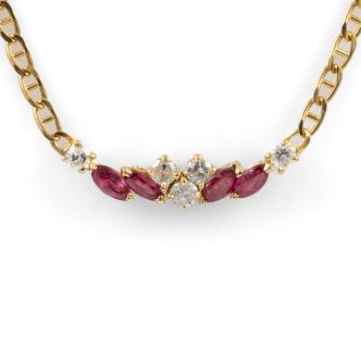 Ruby and Diamond Necklace