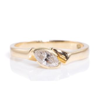 0.34ct Marquise Cut Diamond Ring