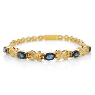 Sapphire and Diamond Bracelet