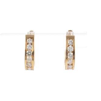 0.50ct Diamond Huggie Earrings