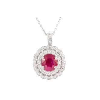 1.92ct Burmese Pigeon's blood Ruby GIA