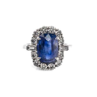 5.26ct Sri Lankan Sapphire & Diamond GIA