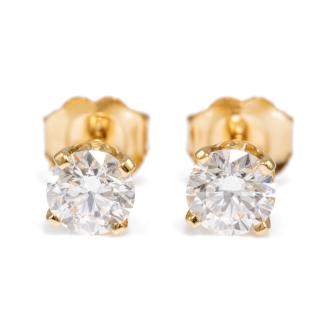 0.81ct Diamond Studs GIA D VS1