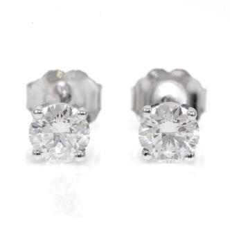 0.80ct Diamond Studs GIA D IF