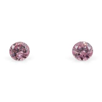 0.13ct Pair of Round Argyle Diamonds GSL