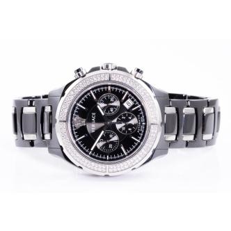 Versace Chronograph Diamond Mens Watch