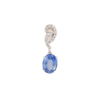 1.20ct Sapphire and Diamond Pendant
