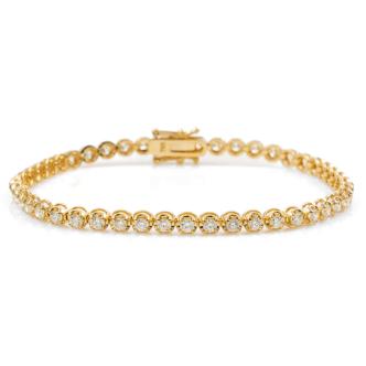 2.66ct Diamond Tennis bracelet