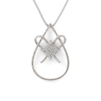 Diamond Dress Pendant 0.78ct 18ct Gold 8.2g*