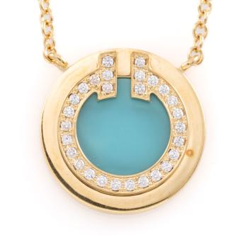 Tiffany & Co. Diamond & Turquoise Circle
