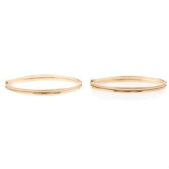 9ct Yellow gold Bangles