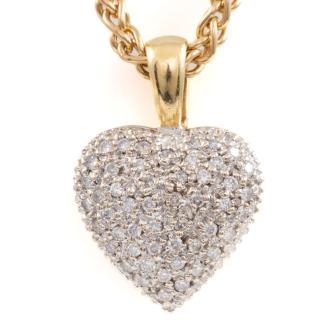 Diamond Heart Design Pendant