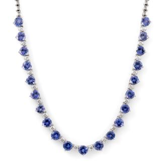 11.00ct Tanzanite and Diamond Necklace