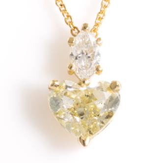 1.76ct Fancy Yellow Diamond Pendant GIA