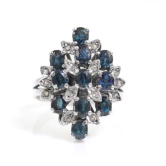 2.75ct Sapphire and Diamond Ring