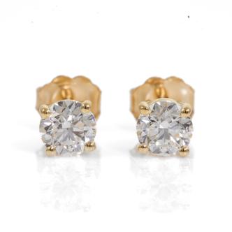 1.00ct Diamond Studs GIA D SI1