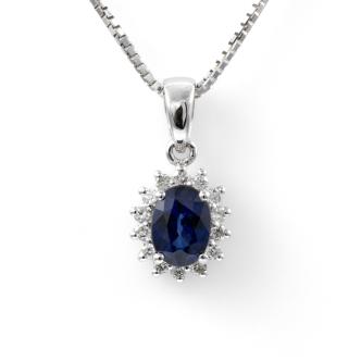 Sapphire and Diamond Pendant