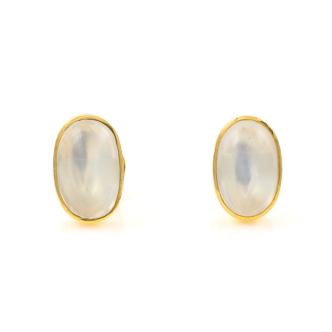 4.40ct Ceylon Moonstone Stud Earrings