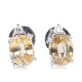 2.00ct Sapphire and Diamond Earrings