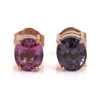 Spinel and Garnet Stud Earrings