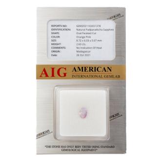 2.60ct Loose Padparadscha Sapphire