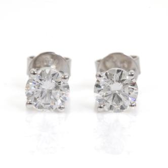 1.03ct Diamond Studs GIA D VS2 E VS1