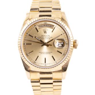 Rolex 18ct Yellow Gold Day Date Watch