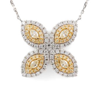 Yellow & white Diamond Dress Pendant