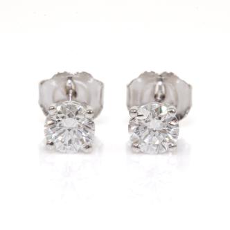 0.66ct Diamond Studs GIA D VS1